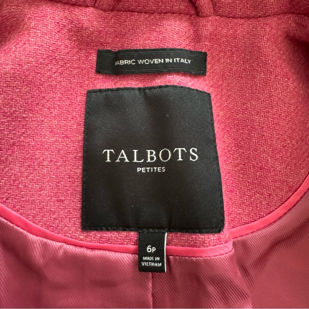 Talbots Classic Pink Pea Coat for Women - Picture 5 of 8